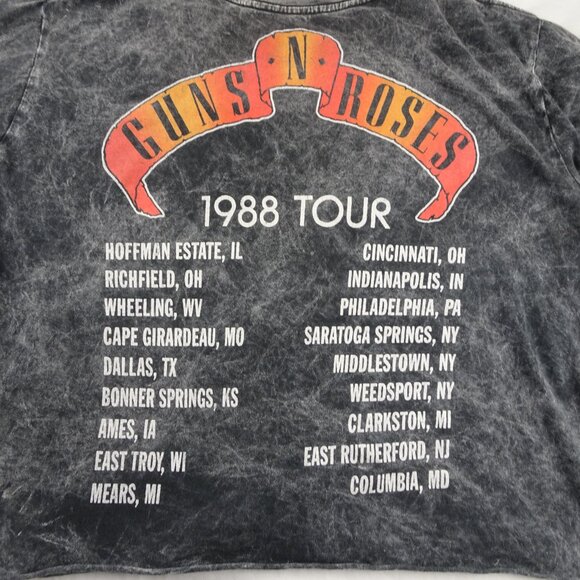 Guns N' Roses Appetite For Destruction 1988 Tour Crop Top Size L - Picture 6 of 9